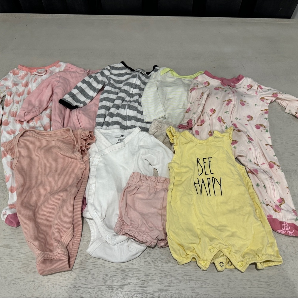0-3 Baby girl clothes priced at $1 a piece